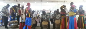 Celebrating the rhythm of La Punta during the 216th Anniversary Celebrations of the arrival of the Garifuna to Honduras